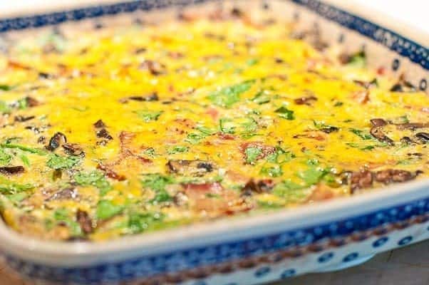 bacon portabello and spinach breakfast casserole - Article 1
